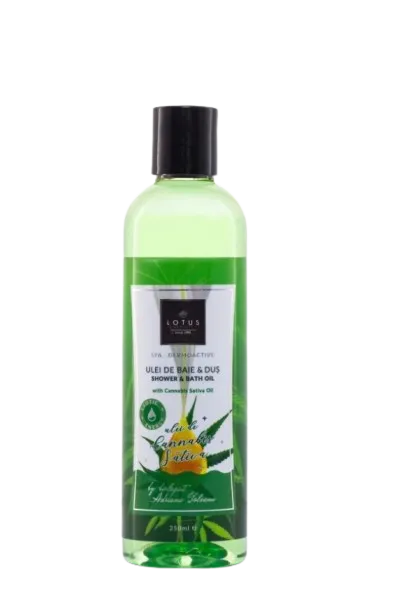 Ulei de dus cu extract de ulei de cannabis SPA Dermoactive, 250ml, Lotus Cosmetics