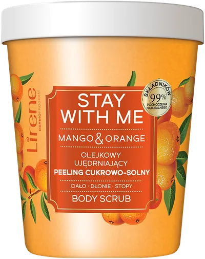 Scrub corporal cu mango si portocala Stay With Me, 200ml, Lirene