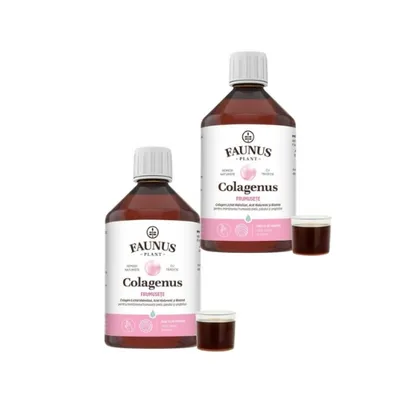 Colagenus Frumusete Pachet 2 x 500ml – Colagen Lichid cu Acid Hialuronic si Biotina pentru Piele, Par si Unghii, Faunus