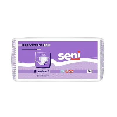 Scutece pentru adulti Standard Plus, Medium, 30 bucati, Seni