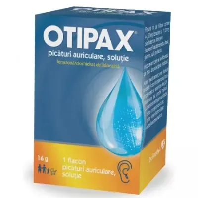 Otipax picaturi auriculare, Biocodex, solutie