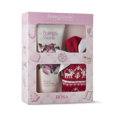 BOTTEGA VERDE 183897 SET CADOU INGRIJIRE DELICATA CORP CU EXTRACT DE TRANDAFIR ROSA 200ML