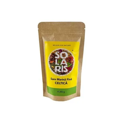 Sare marina fina celtica, 200g, Solaris