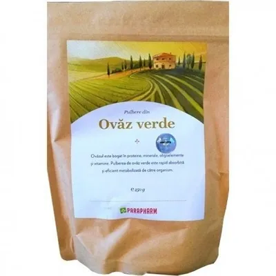 Pulbere de ovaz verde, 250g, Parapharm