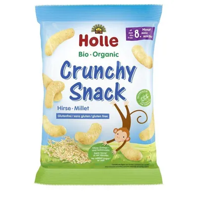 Snacksuri crocante cu mei, 25g, Holle Baby Food
