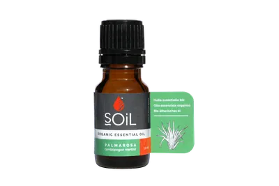 Ulei esential Palmarosa 100% Organic- Ecocert, 10ml, Soil