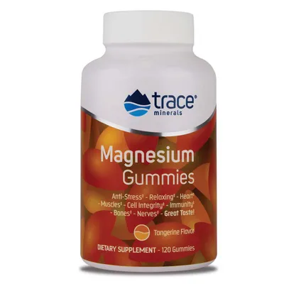 TRACE MINERALS MAGNEZIU CU AROMA DE MANDARINA 120 JELEURI