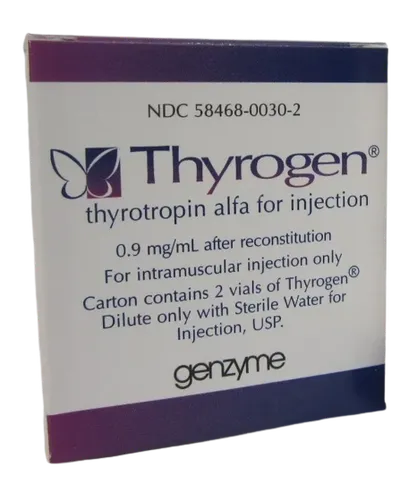 Thyrogen 0.9 mg pulb. pt. sol. inj. x 2 flac