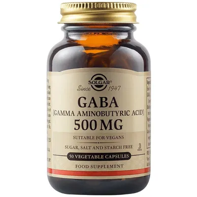 SOLGAR GABA 500MG 50 CAPSULE