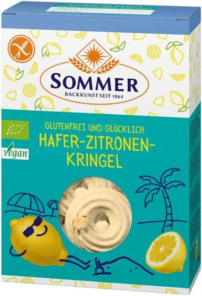 Biscuiti cu ovaz si lamaie, 150g, Sommer-Co