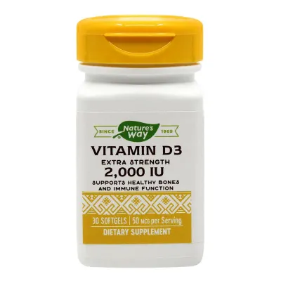 Vitamin D3 2000 UI, Natures Way, Secom