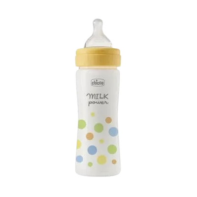 Biberon cu tetina din silicon si flux mediu Perfect Easy Baieti 2 luni+, 250ml, Chicco