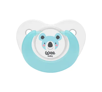 Set suzete din silicon cu forma ortodontica nr.2, 2 bucati, Wee Baby