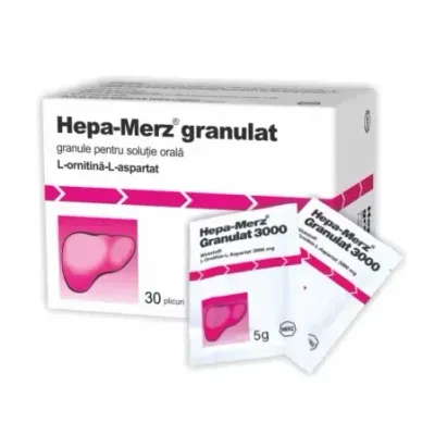 Hepa Merz 3 g granule pentru solutie orala, 30 plicuri, Merz