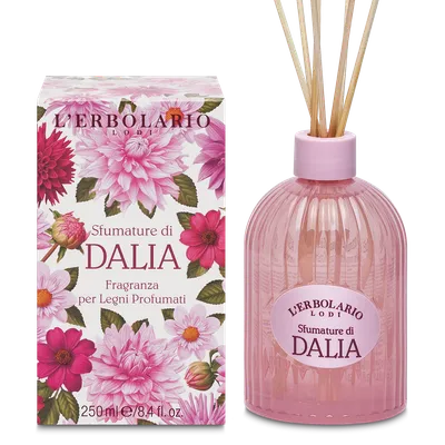L'Erbolario Parfum pentru camera cu betisoare Shades of Dahlia, 250ml