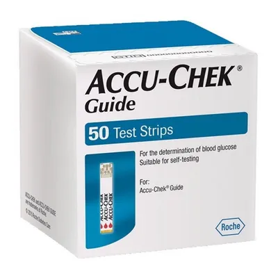 Teste glicemie Accu-Chek Guide, 50 bucati, Roche