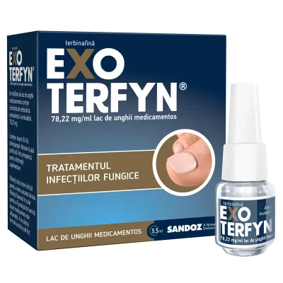 Exoterfyn lac de unghii medicamentos, 78.22 mg/ml, Sandoz