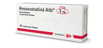 Rosuvastatina 5mg, 30 comprimate, Antibiotice
