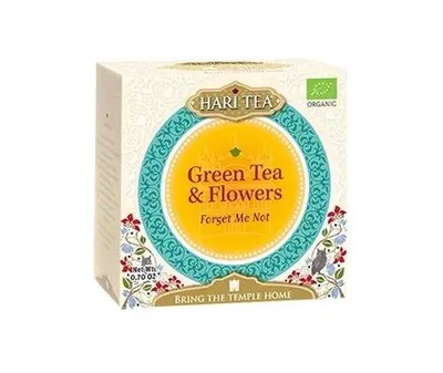 Ceai verde si flori bio Forget me not, 10 plicuri, Hari Tea