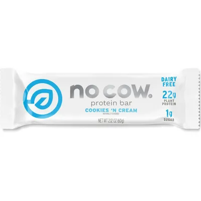 Baton proteic cu aroma de biscuiti si frisca No Cow Protein Bar, 60g, GNC