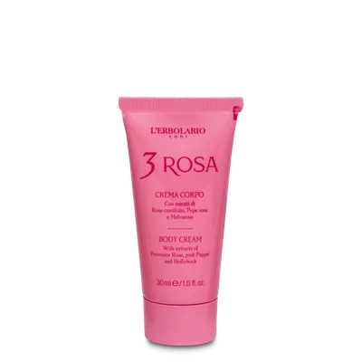L'Erbolario Crema de corp Mini 3 Rosa, 30ml