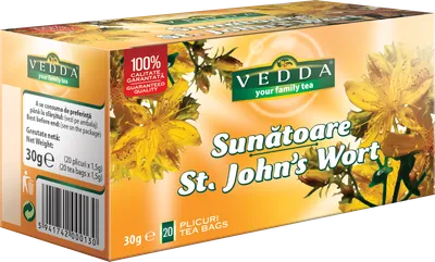 Ceai de sunatoare, 20 plicuri x 1.5g, Vedda