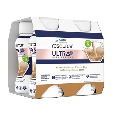 NESTLE RESOURCE ULTRA+ CAFEA 4FLACOANE X 200 ML
