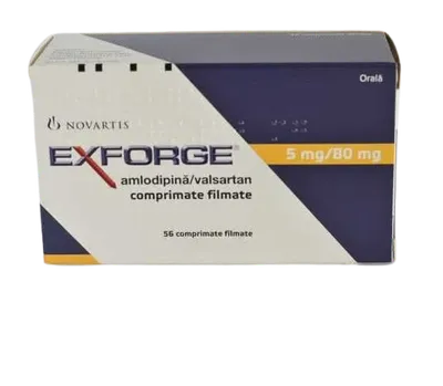 Exforge 5mg/80mg, 56 comprimate filmate, Novartis Pharma