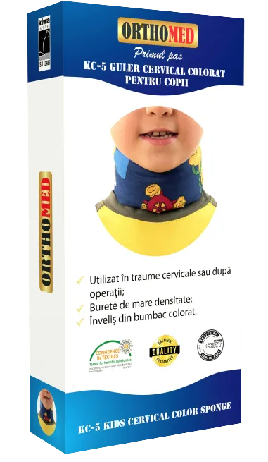 Guler cervical colorat pentru copii L, 1 bucata, Orthomed