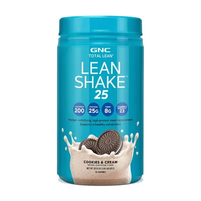 Shake proteic cu aroma de biscuiti si frisca Total Lean, 832g, GNC
