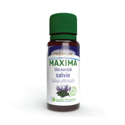 Ulei esential Salvie 10 ml, uz extern, Justin Pharma