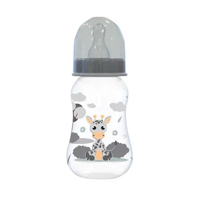 Biberon cu capac pentru +0 luni Ice Grey, 125ml, Lorelli