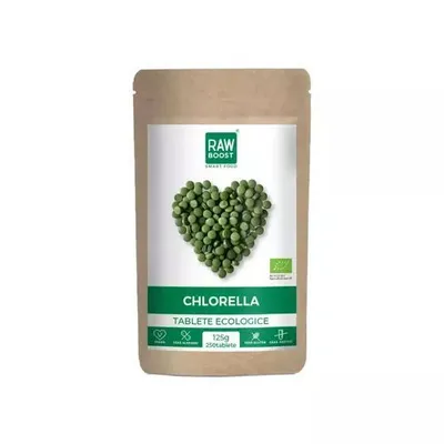 Chlorella ecologica 125g, 250 tablete, Rawboost