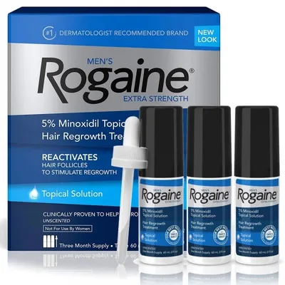 Regaine 5% Solutie 3 luni, 3x60 ml – tratament caderea parului barbati