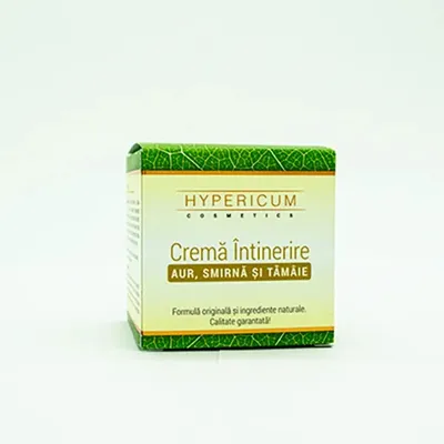 Crema intinerire cu aur, smirna si tamaie, 40ml, Hypericum