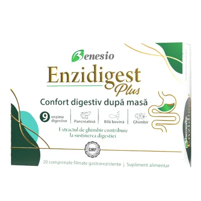Enzidigest Plus, 20 comprimate, Benesio