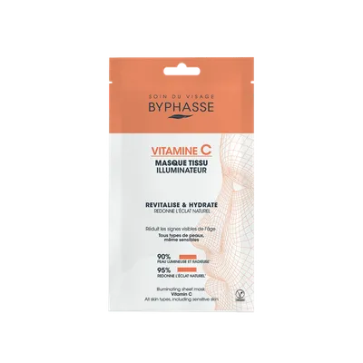 Masca servetel iluminatoare cu vitamina C, 18ml, Byphasse