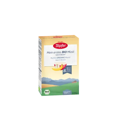 Primul meu musli cu mere si banane, de la 8 luni, 175g, Topfer