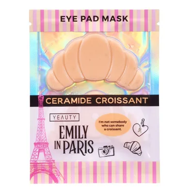Masca plasturi pentru ochi Croissant Ceramide Emily in Paris, 2 bucati, Biovene