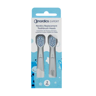 Set 2 capete de schimb pentru periutele de dinti CA910/CA2610/CA078, culoare albastru, 2 bucati, Nordics