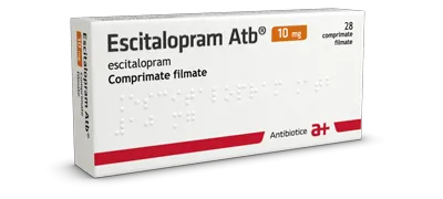 Escitalopram ATB, 10mg, 28 comprimate, Antibiotice