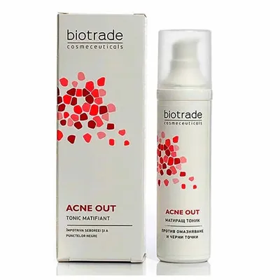 Loțiune tonică matifiantă Acne Out, 60ml, Biotrade