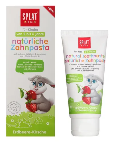Splat Pasta de dinti copii 2-6 ani aroma capsuni si cirese, 50ml