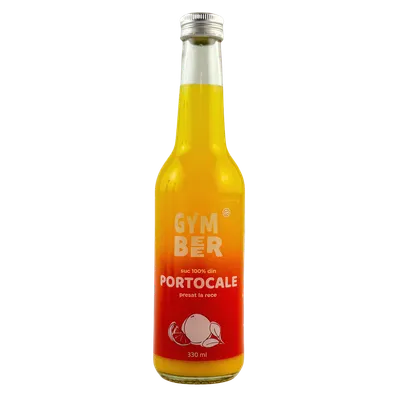 Suc din portocale 100% natural presat la rece, 330 ml, GymBeer