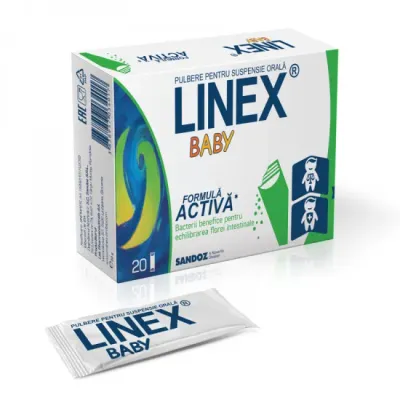 Probiotice copii Linex Baby, 20 plicuri, Sandoz