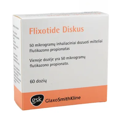 Flixotide Diskus 100mcg, 60 doze, GSK