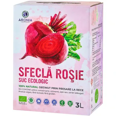 Suc de sfecla rosie eco, 3l, Aronia Charlottenburg