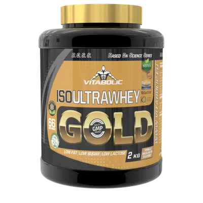 ISO UltraWhey Gold cu aroma Vanilla Hazelnut, 2kg, Vitabolic