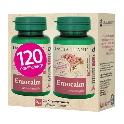 Emocalm, 60 comprimate, 1+1 cadou, Dacia Plant