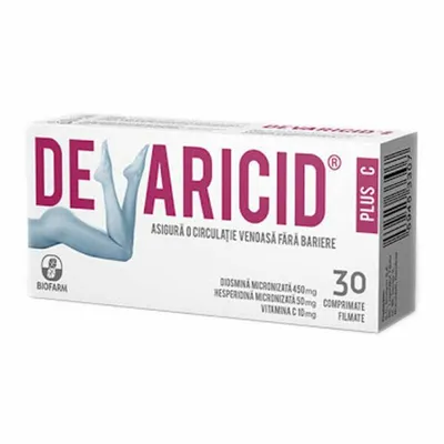 Devaricid plus C, 30 comprimate, Biofarm